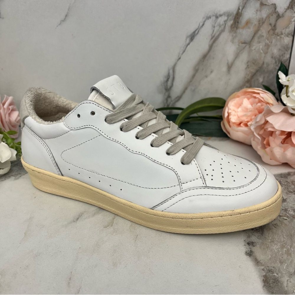 STB Shoe The Bear Babtiste Lace-Up Sneaker in White/Gray Size 8 NEW - Picture 4 of 15